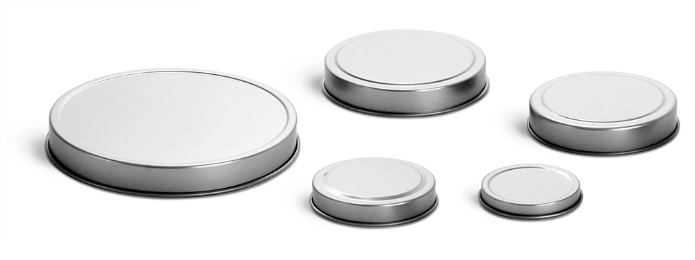 4 oz Deep Metal Tin Covers (Bulk, No Tins)