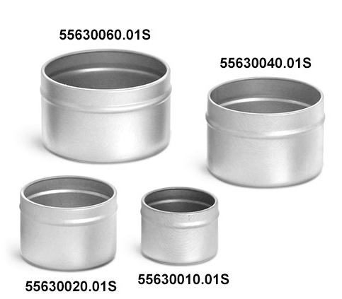 Deep Metal Tin Bottoms (Bulk, No Tops)