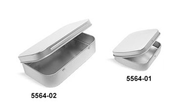 Metal Containers, Hinge Top Metal Tins