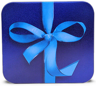 Gift Wrap Square Tins