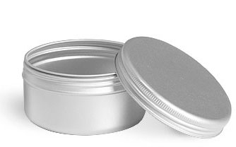 Aluminum Screw Top Tins w/ Covers