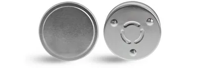 Metal Containers, Footed Candle Tins w/ Rolled Edge Covers 