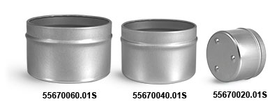 Footed Candle Tins (Bulk), Tops NOT Included