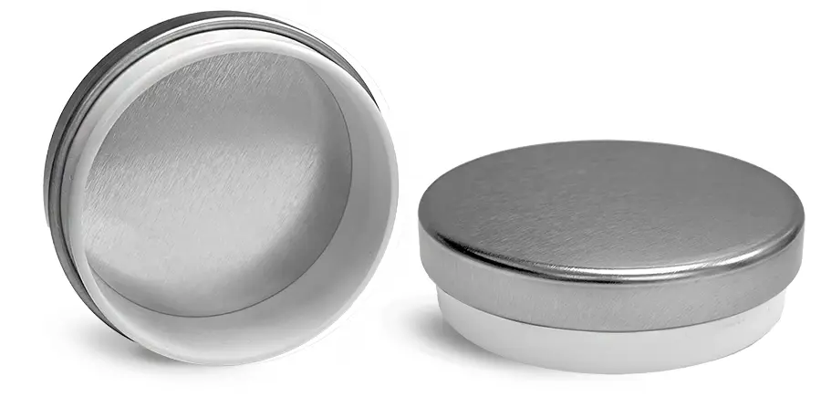 Interior Seal Lids for Silver Metal Tea Tins (Tins Sold Separately)