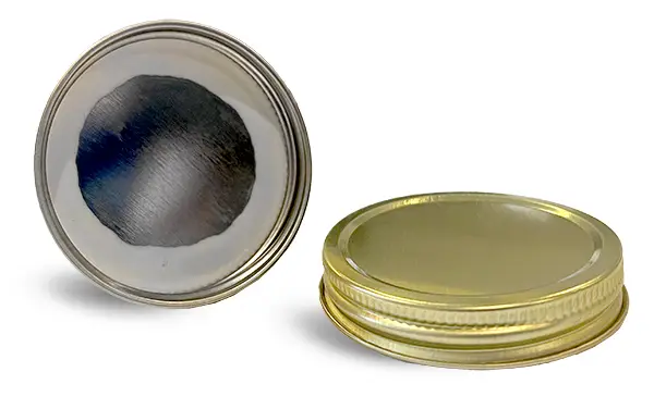 Original Gold Metal Plastisol Lined Caps