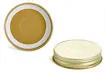 70G * &nbsp;Metal Caps, Gold Metal Plastisol Lined Caps