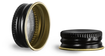 Original 24/400 Black Metal Foil Lined Caps