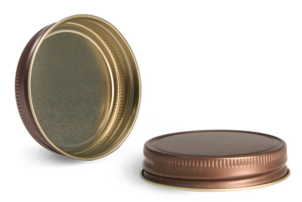 Metal Caps, Unlined Rustic Bronze Metal Caps