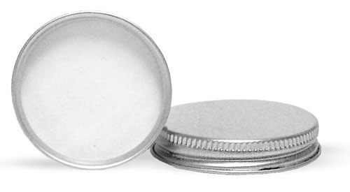 Silver Metal PV Lined Caps