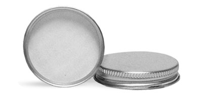 Metal Caps, Silver Aluminum PE Lined Caps