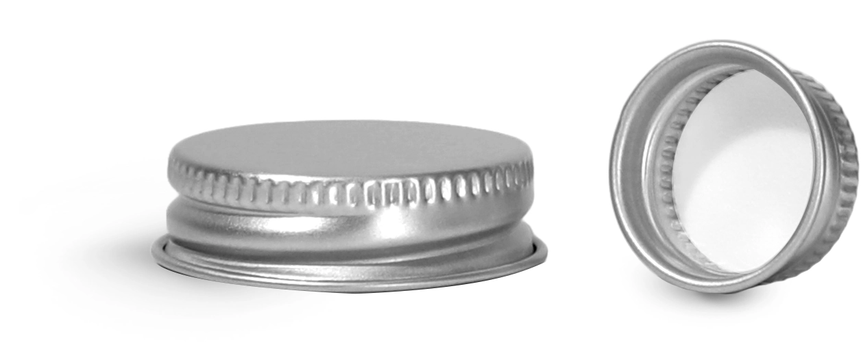 Metal Caps, Silver Aluminum PE Lined Caps
