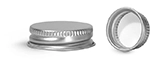 18/400 Metal Caps, Silver Aluminum PE Lined Caps
