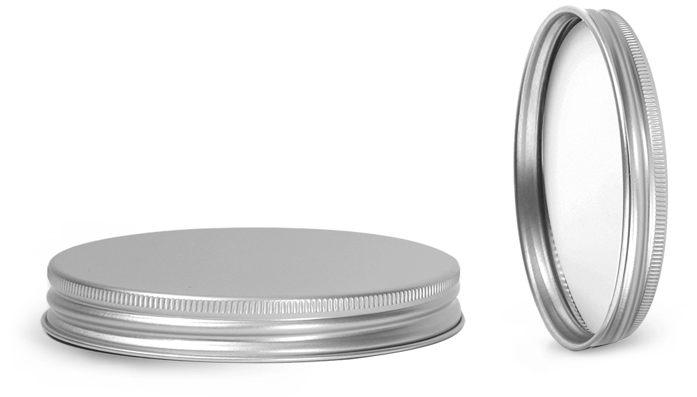 Metal Caps, Silver Aluminum PE Lined Caps
