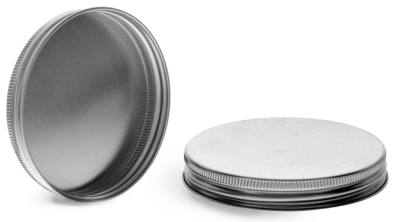 Silver Aluminum Unlined Caps