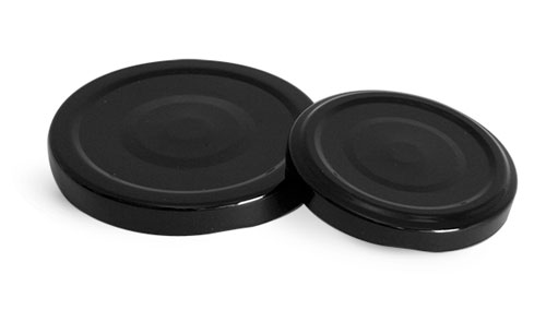 43/2010 Black Metal Plastisol Lined Lug Caps