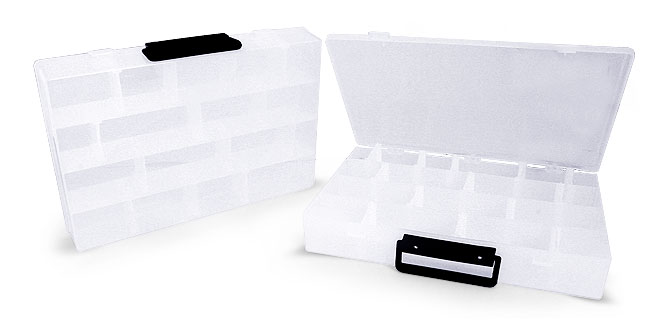 Translucent Plastic Storage Box w/ Handle