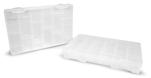 Translucent Plastic Storage Box w/ Handle