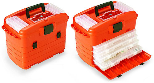 Orange Plastic Storage Box
