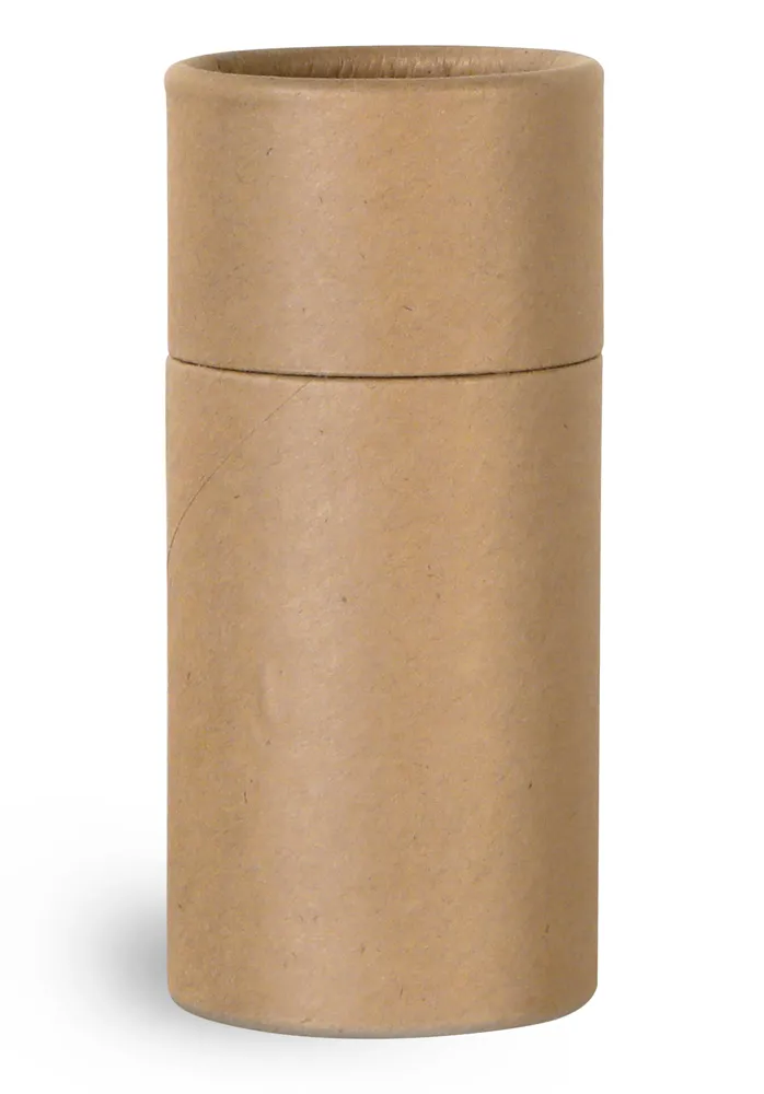1.5 oz Paperboard Packaging, Brown Paperboard Push Up Lip Balm Tubes