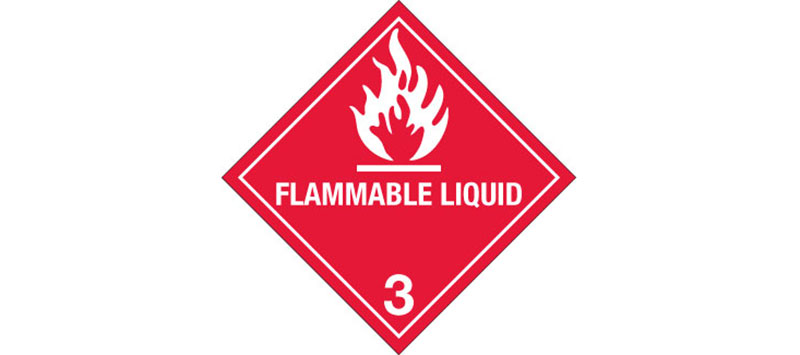 Hazard Labels, "Flammable Liquid" Hazardous Labels, Class 3