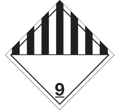 Hazard Labels, Miscellaneous Hazardous Material Labels, Class 9