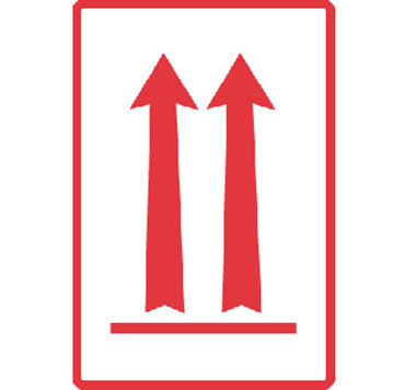 Hazard Labels, Package Orientation Printed Shipping Labels w/ Arrows