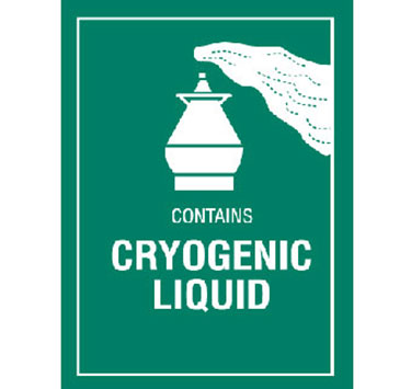 Hazard Labels, "Cryogenic Liquid" Hazardous Labels