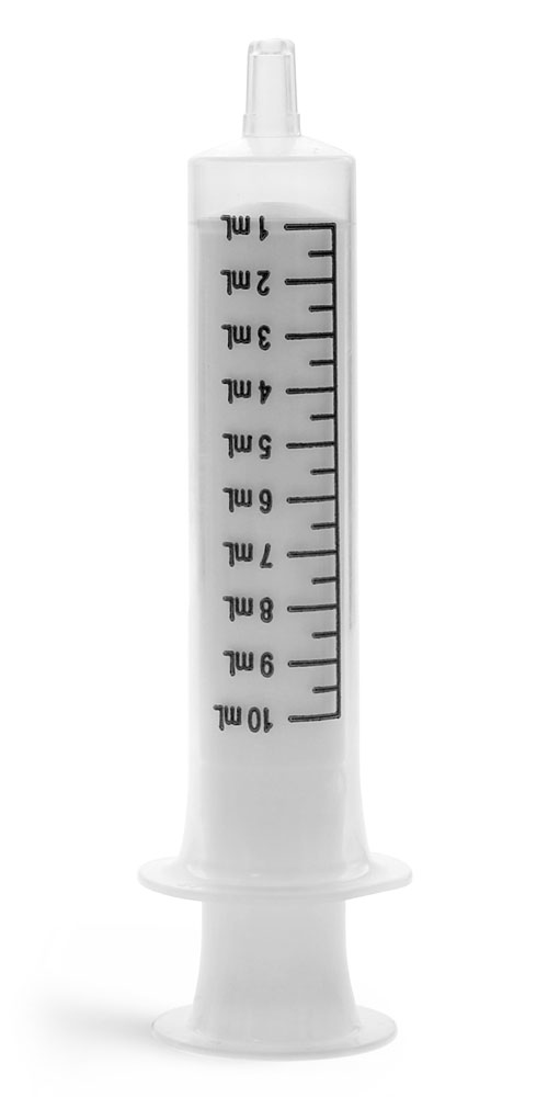 SKS Bottle & Packaging 10 ml Short Tip PE Oral Syringes