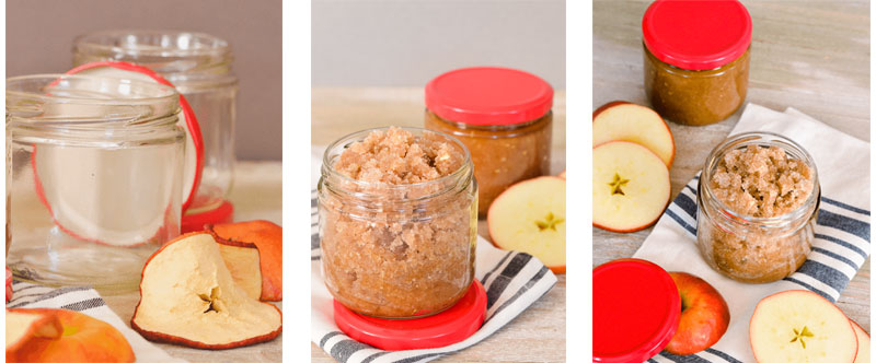 DIY - Apple & Brown Sugar Body Scrub in Glass Jars