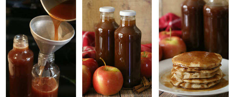 DIY - Apple Cider Syrup in Glass Beverage Bottles