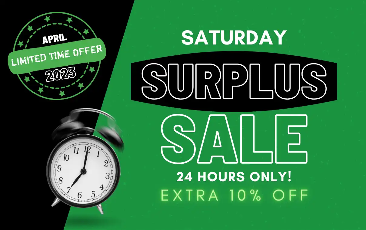 Saturday Surplus Savings<br/>April 2023!