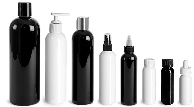 Black & White Cosmo Round Bottles
