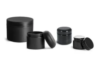 Black Plastic Jars