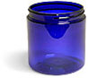 Blue Plastic Jars, In Stock and Ready To Ship