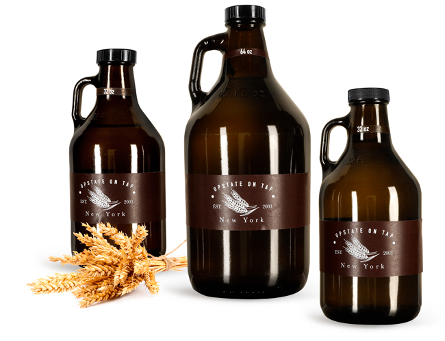 Amber Glass Restaurant Containers