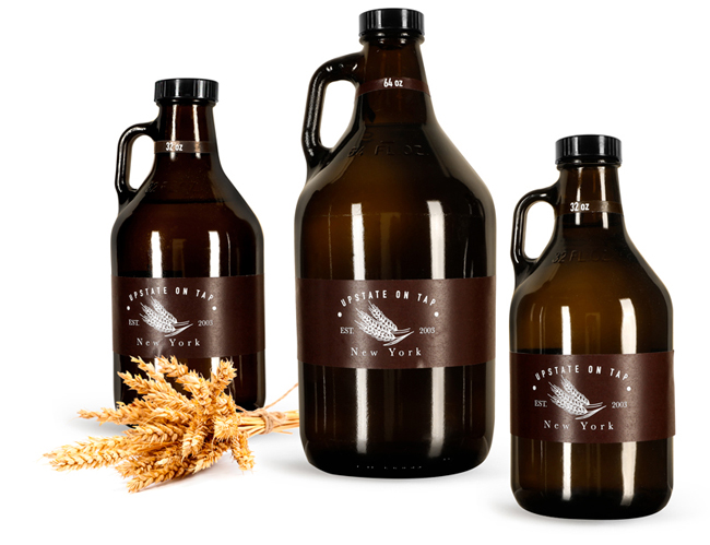 Amber Glass Restaurant Containers