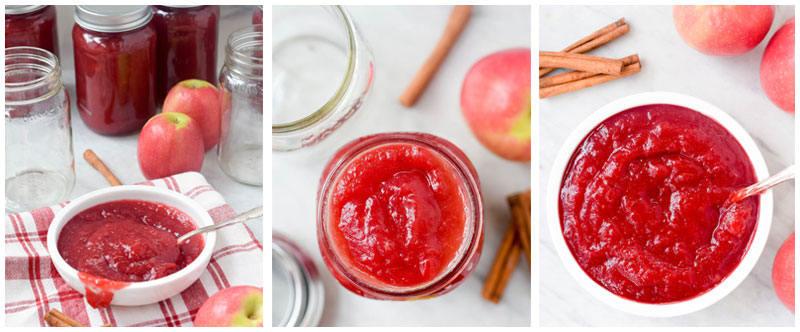 DIY - Cranberry Applesauce in Glass Mason Jars