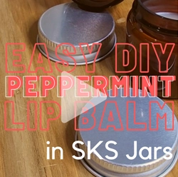 DIY - Easy Peppermint Lip Balm in Amber Jars