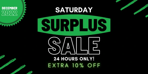 Saturday Surplus Savings<br/>December 2022!