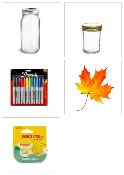 Decorating Glass Jars for Fall