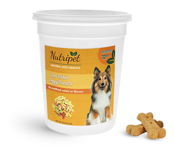 SKS Bottle & Packaging Animal & Pet Care Packaging, Dog Treat Tubs