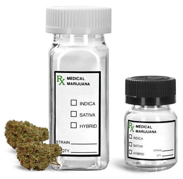 Clear PET Child Resistant Bottles For Cannabis Flower Packaging   