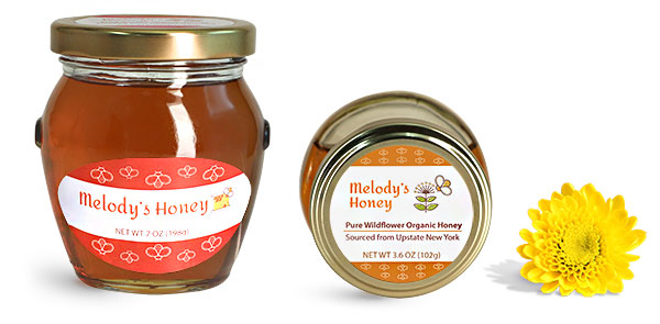 Glass Honey Pot Jars 