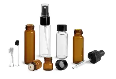 Clear and Amber Glass Vials, Currently Available