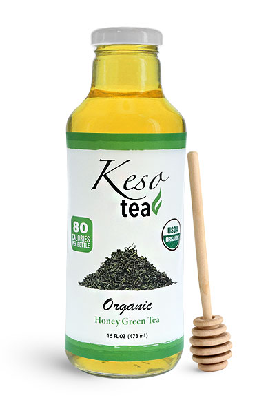 Clear Glass Green Tea Bottles