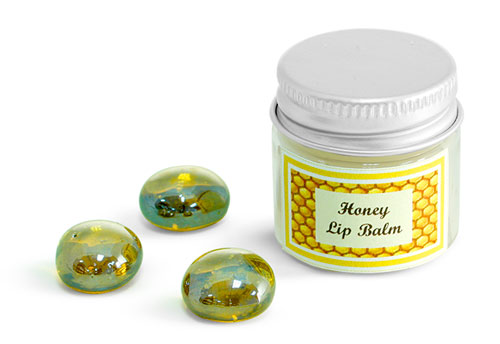 Clear Plastic Lip Balm Jars w/ Aluminum Caps
