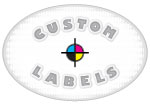 Oval Clear Polypro Custom Labels w/ Glossy Finish