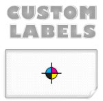 Rectangular Labels, White Paper w/ Glossy Finish