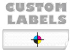 Rectangular Labels, White Paper w/ Glossy Finish