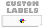 Rectangular Labels, White Paper w/ Glossy Finish
